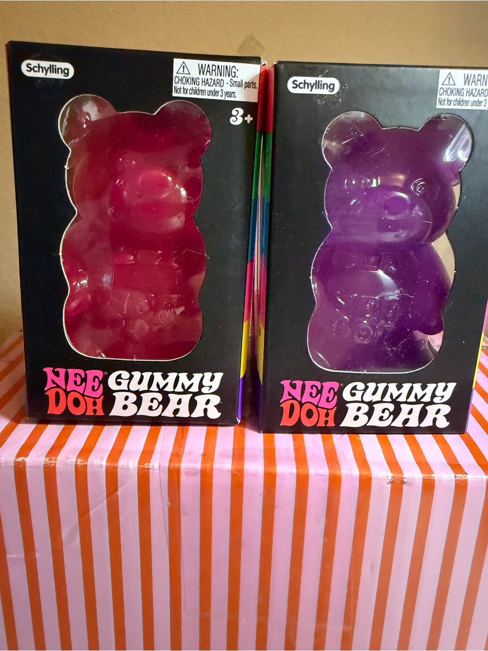 🩷💜Schylling Nee Doh “Gummy Bear” Kids Toy - Pink or Purple🩷💜